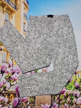 Massimo Fabbro Italy Animal Print Stretch Pants Size 4